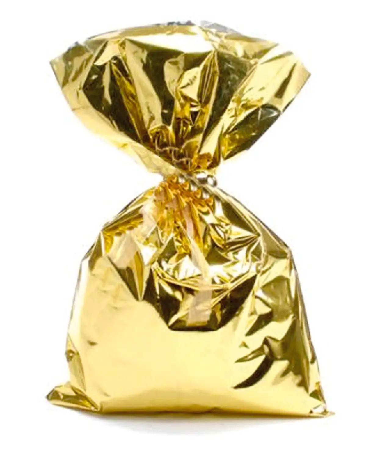 Sacchetti Metallizzati Oro - 35x50 cm - Confezione 50 Pezzi - Carta e cartoncino
