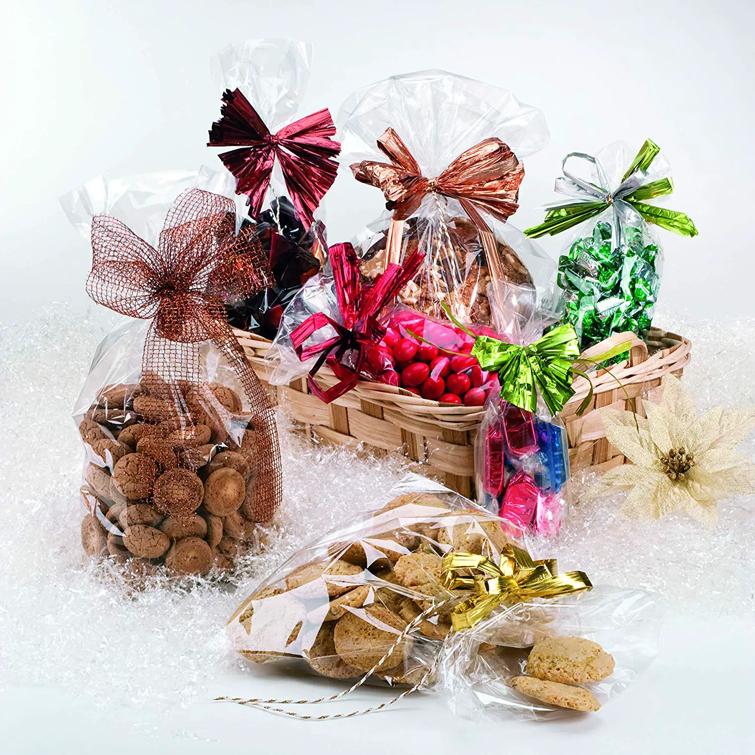 Sacchetti Trasparenti - 20x35 cm - Confezione 100 Pezzi - Carta e cartoncino