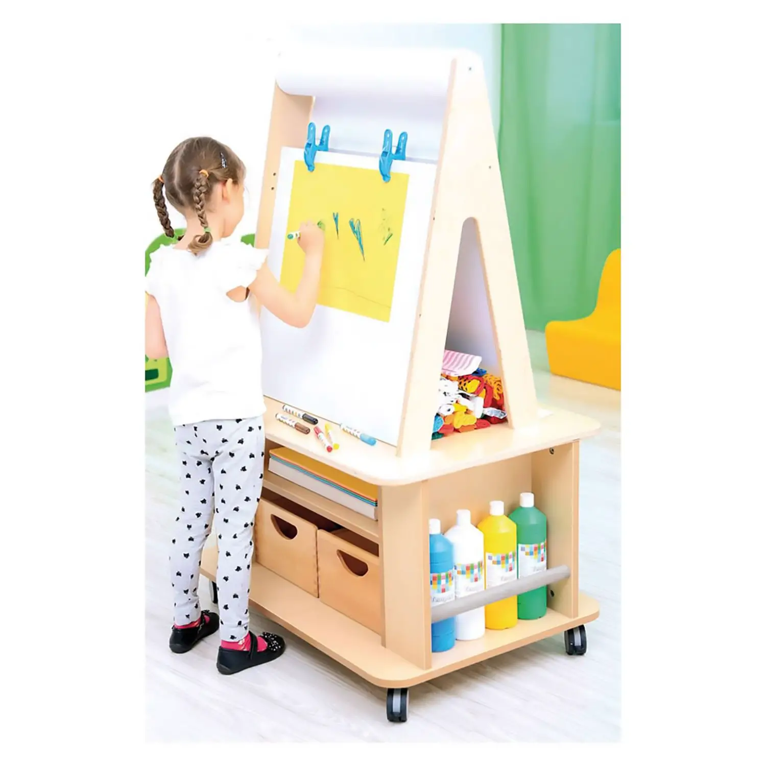 Carrello Dell'Artista, scuola dell'infanzia - L'angolo della pittura
