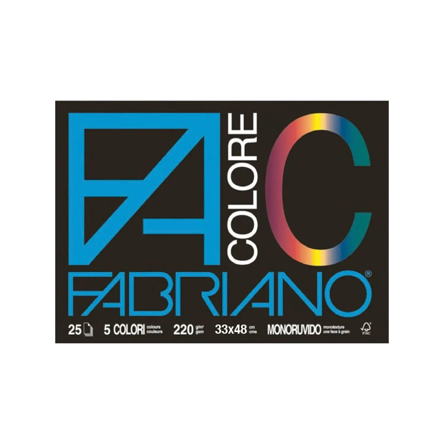 Album Disegno Fabriano Colore 33x48 cm – Carta Artistica Liscia e Ruvida - Carta e cartoncino
