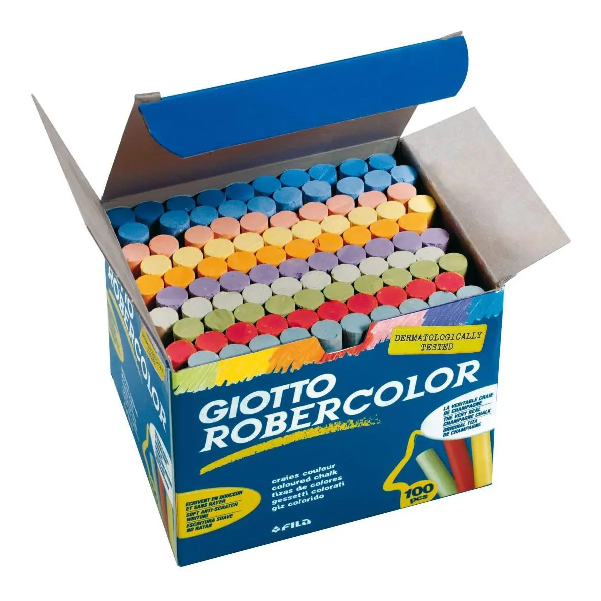 Gessi Giotto Robercolor – 100 Pezzi Colorati - Gessi e accessori per lavagne
