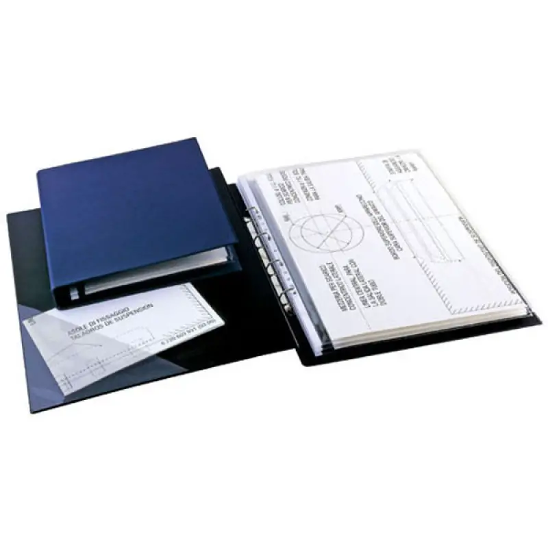 Raccoglitore Sanremo 4 Anelli D 25 30x42 Verticale Blu - Archiviazione