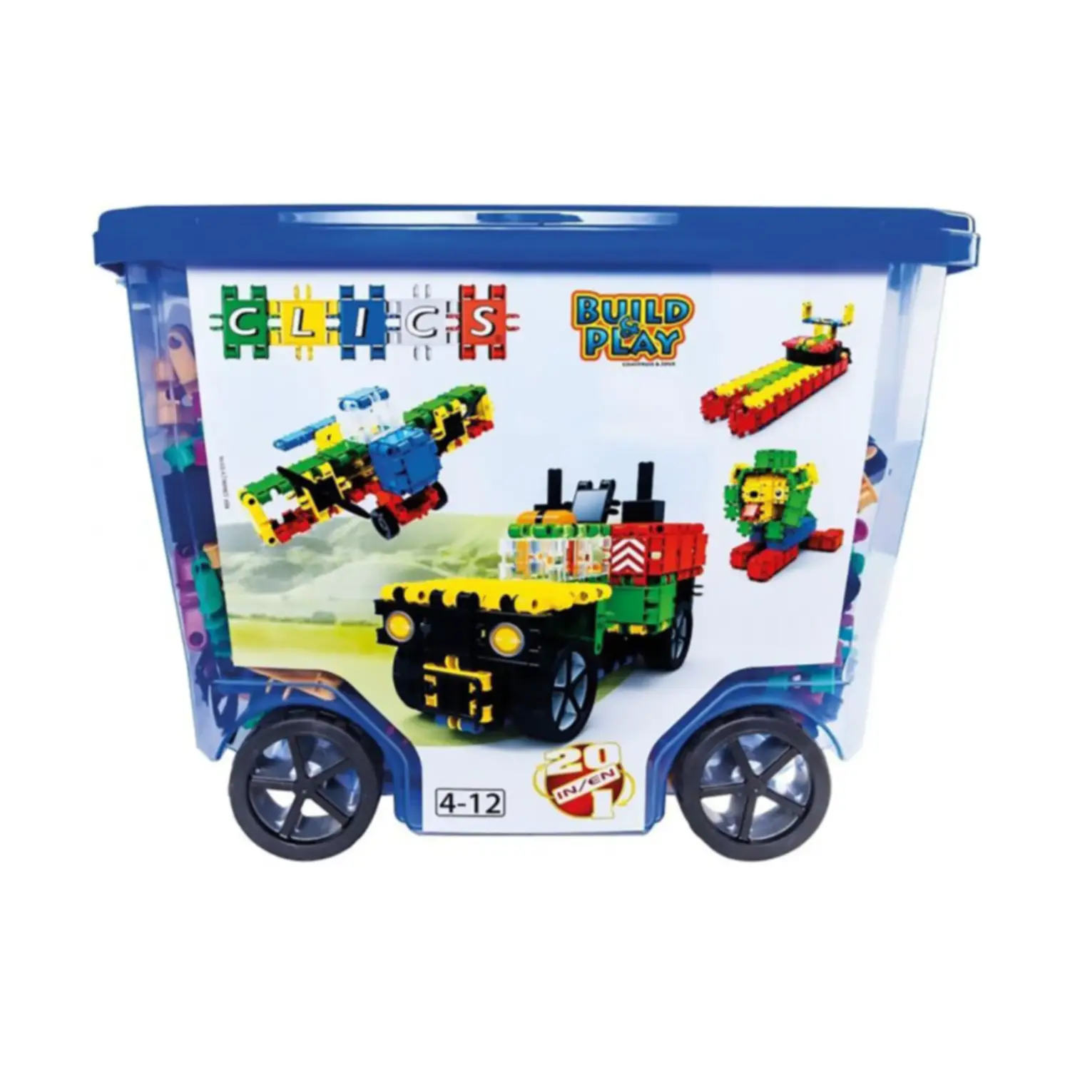 Costruzioni Clics Build & Play Rollerbox 20n 1 • 560 Elementi - Costruzioni in plastica