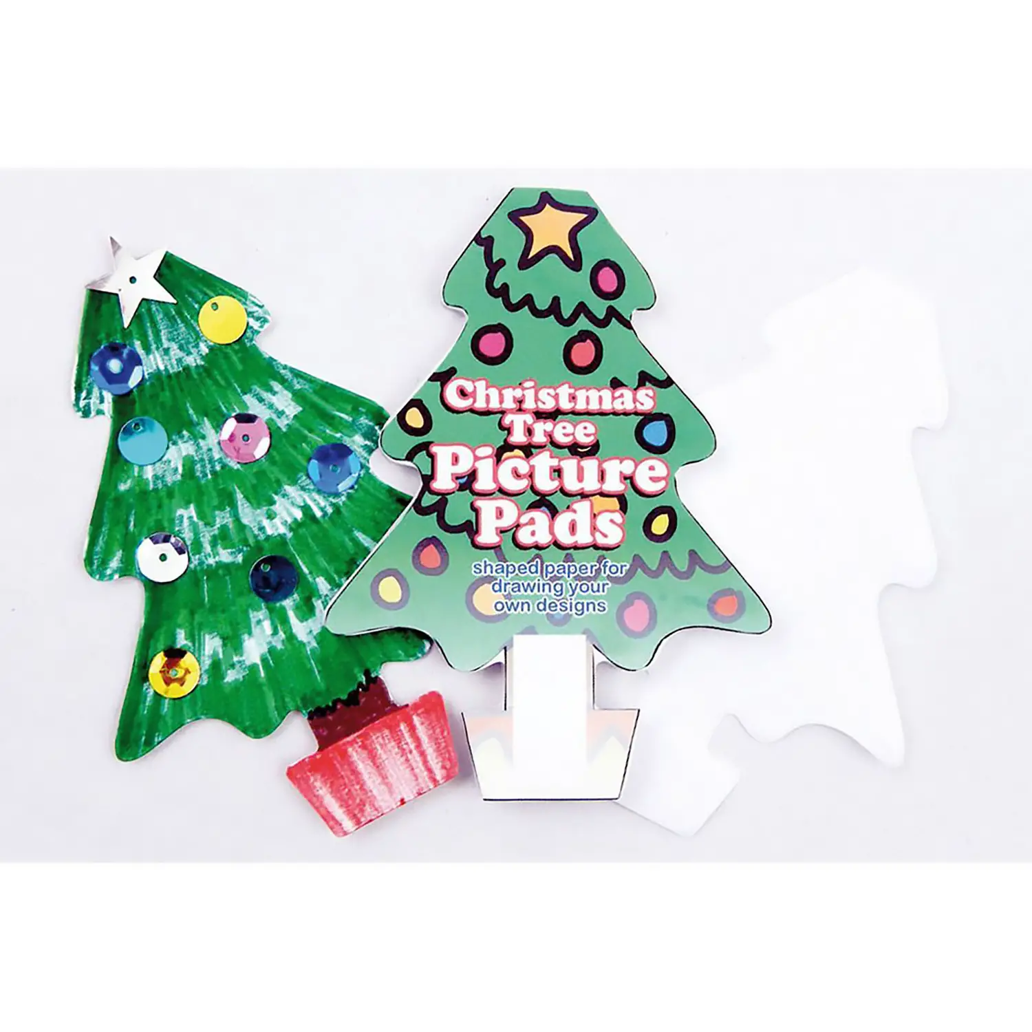 Albero di Natale da Decorare in Plastivetro – 11x9 cm - 50 Pezzi - Cellulosa Plastica Polistirolo