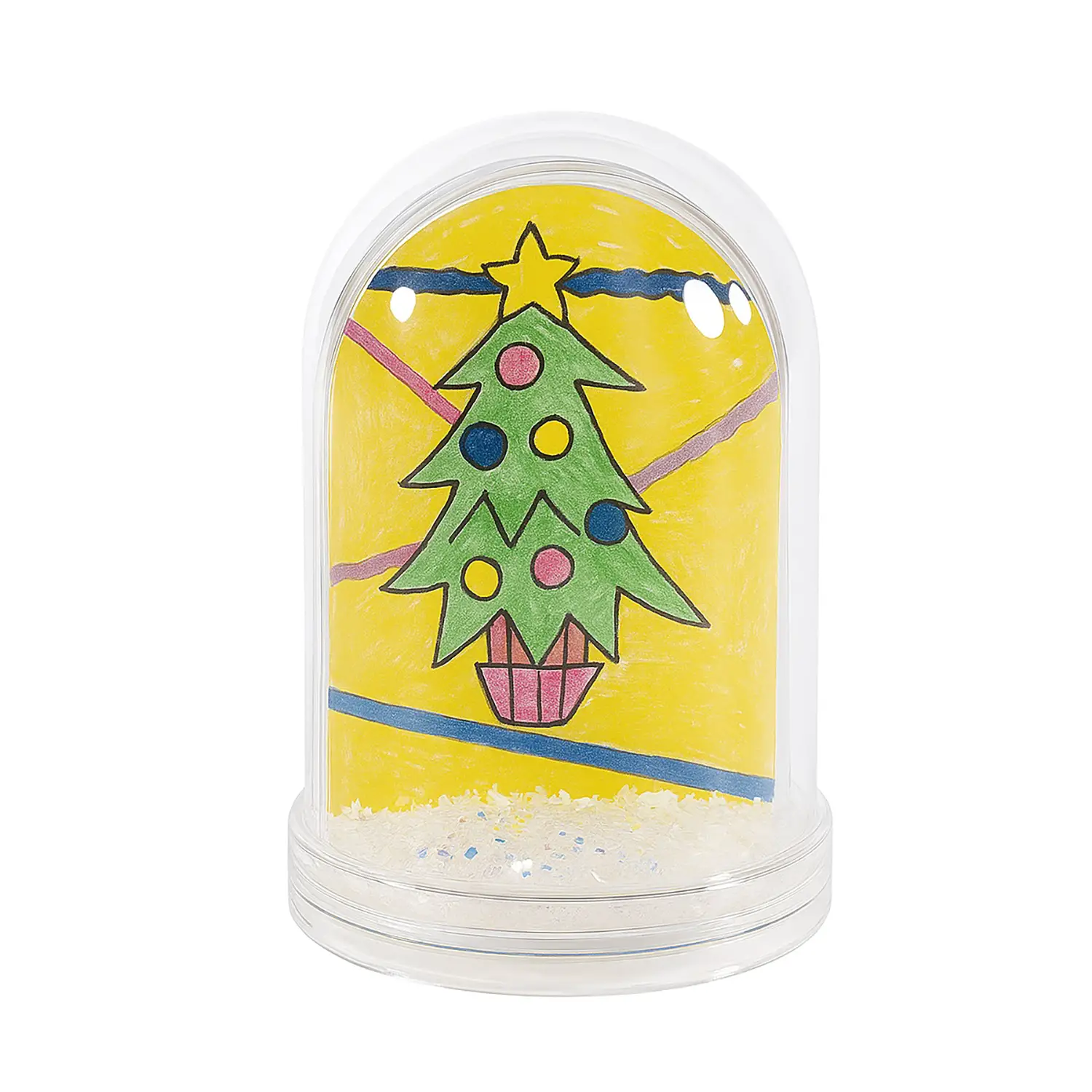 Cupola di Neve da Decorare - Cellulosa Plastica Polistirolo