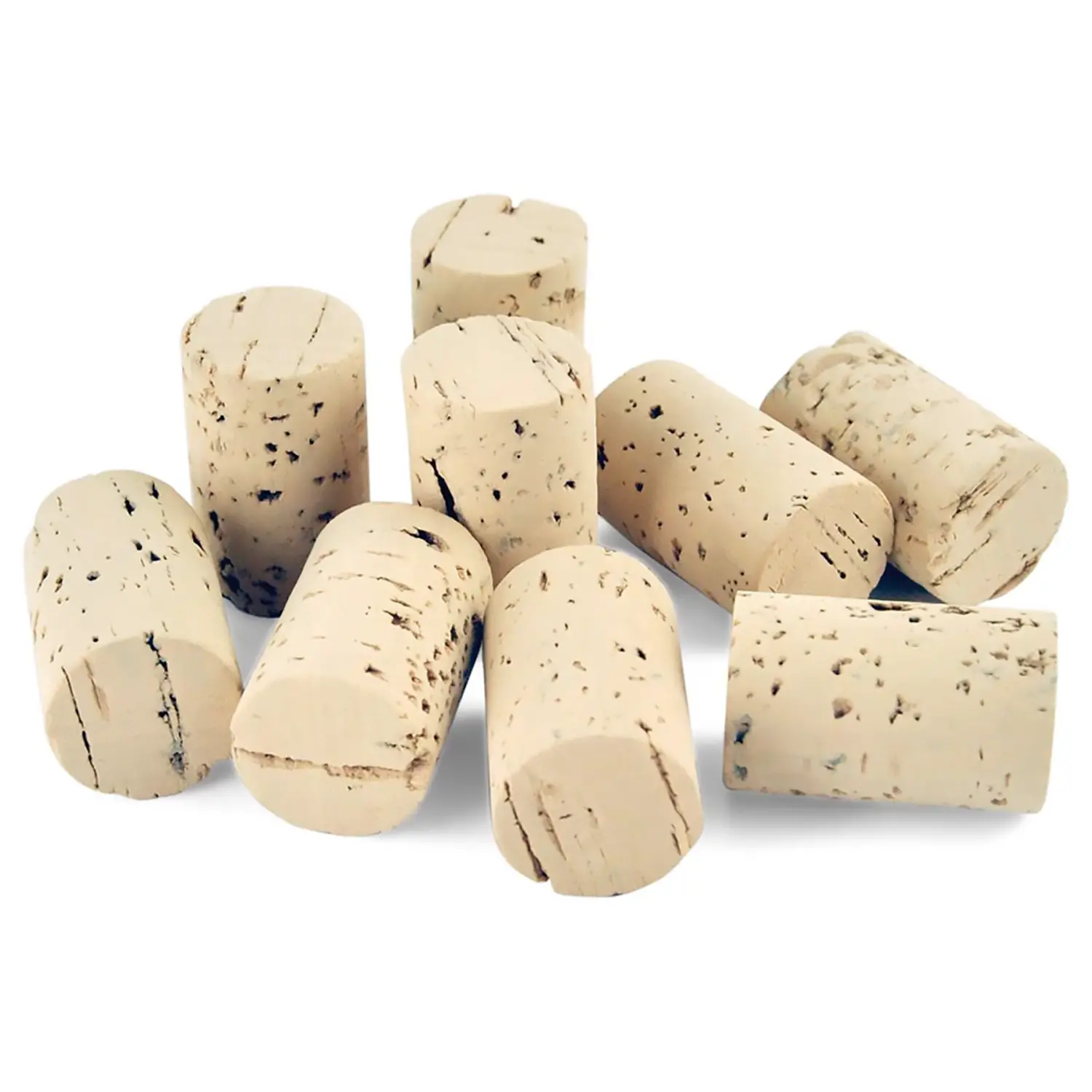 Tappi in Sughero Naturale – H 37 mm - 100 Pezzi - Sughero e cartapesta