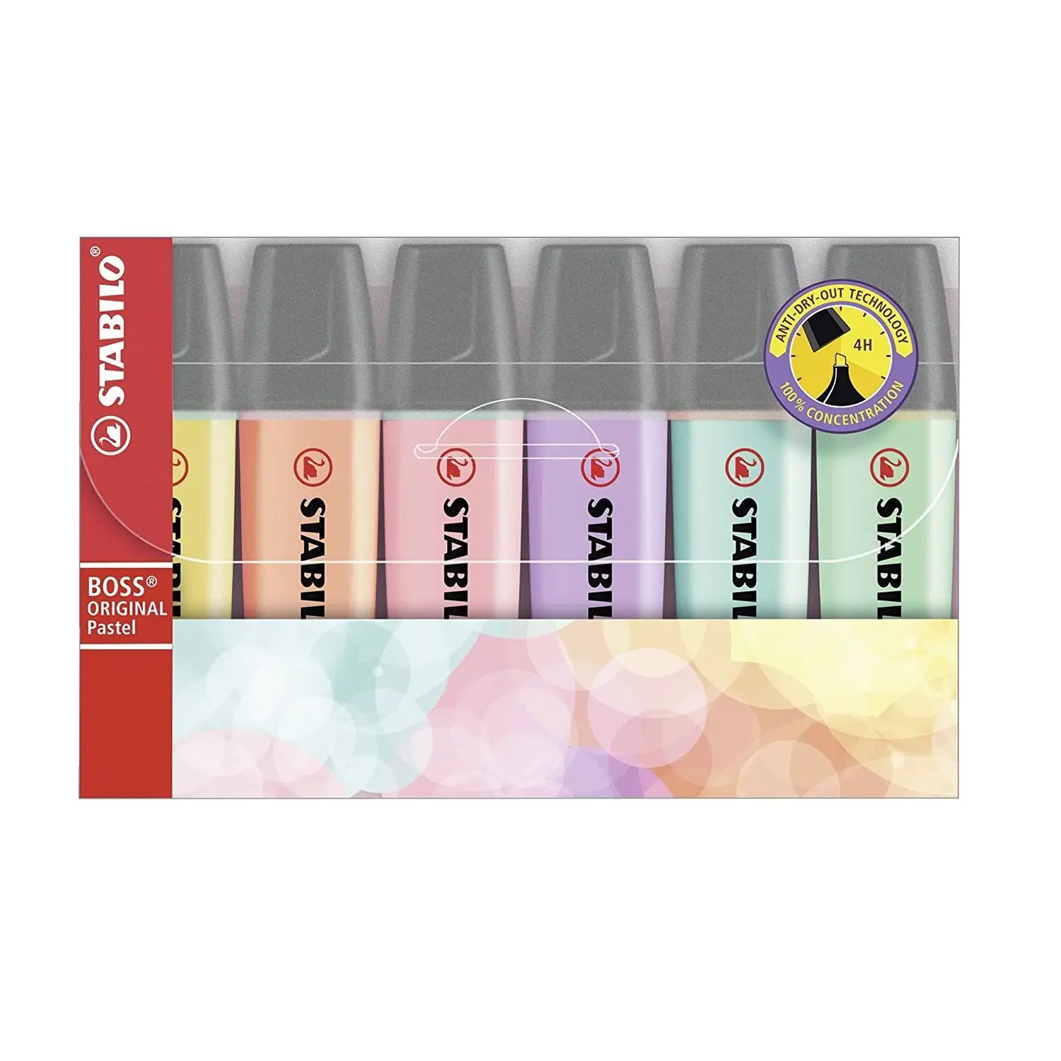 Evidenziatore Stabilo Boss Original 6 Colori Pastello - penne pennarelli ufficio