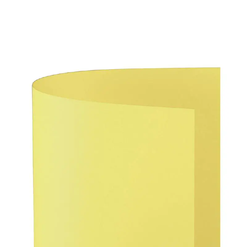 Cartoncino Bristol Liscio 200 gr - 10 Fogli 70x100 cm - Giallo Chiaro - Carta e cartoncino