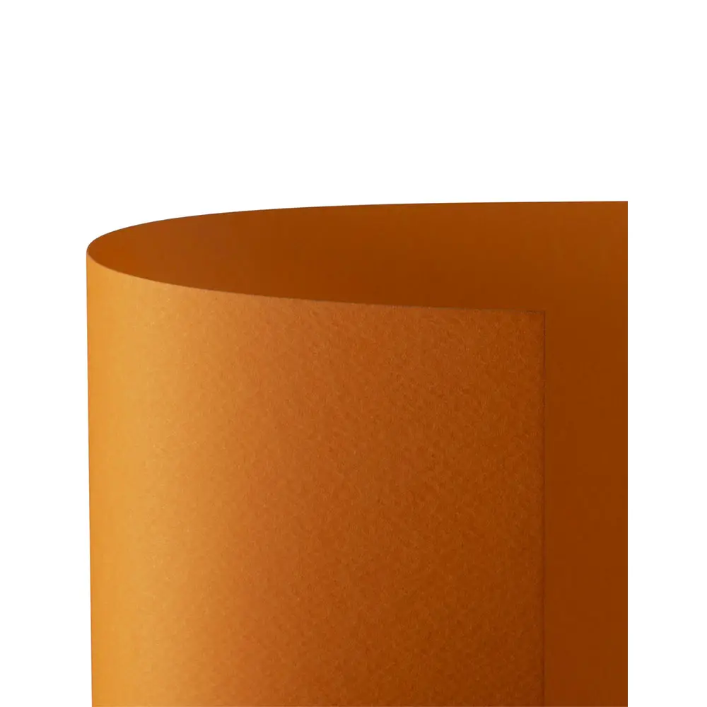 Cartoncino Prisma Monoruvido 220 gr - 20 Fogli 50x70 cm - Arancio - Carta e cartoncino