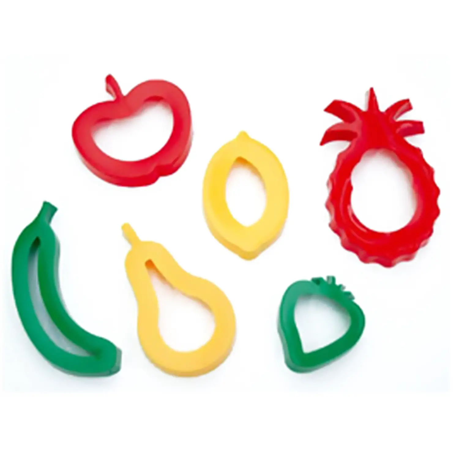 Stampini in Plastica 6 Sagome Frutta – Set Creativo per Bambini - Paste per modellare