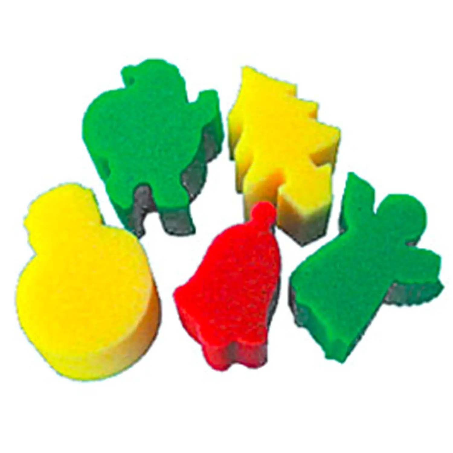 Spugnette Sagomate Natale per Bambini – Set 5 Timbri Spugna Natalizi - Rulli, spugne e timbri
