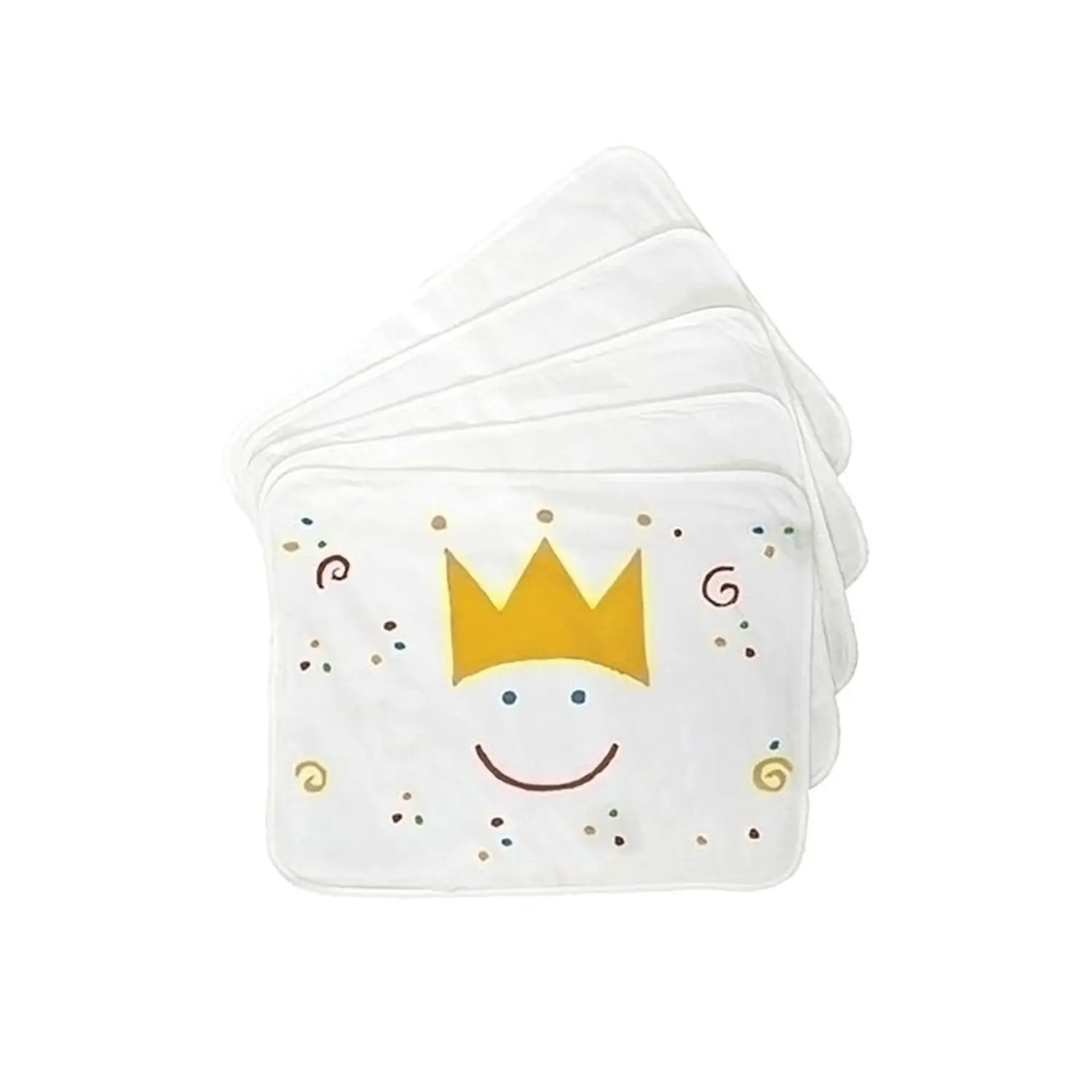 Tovagliette in Cotone Bianco da Decorare – 5 Pezzi - Tessuti e stoffe