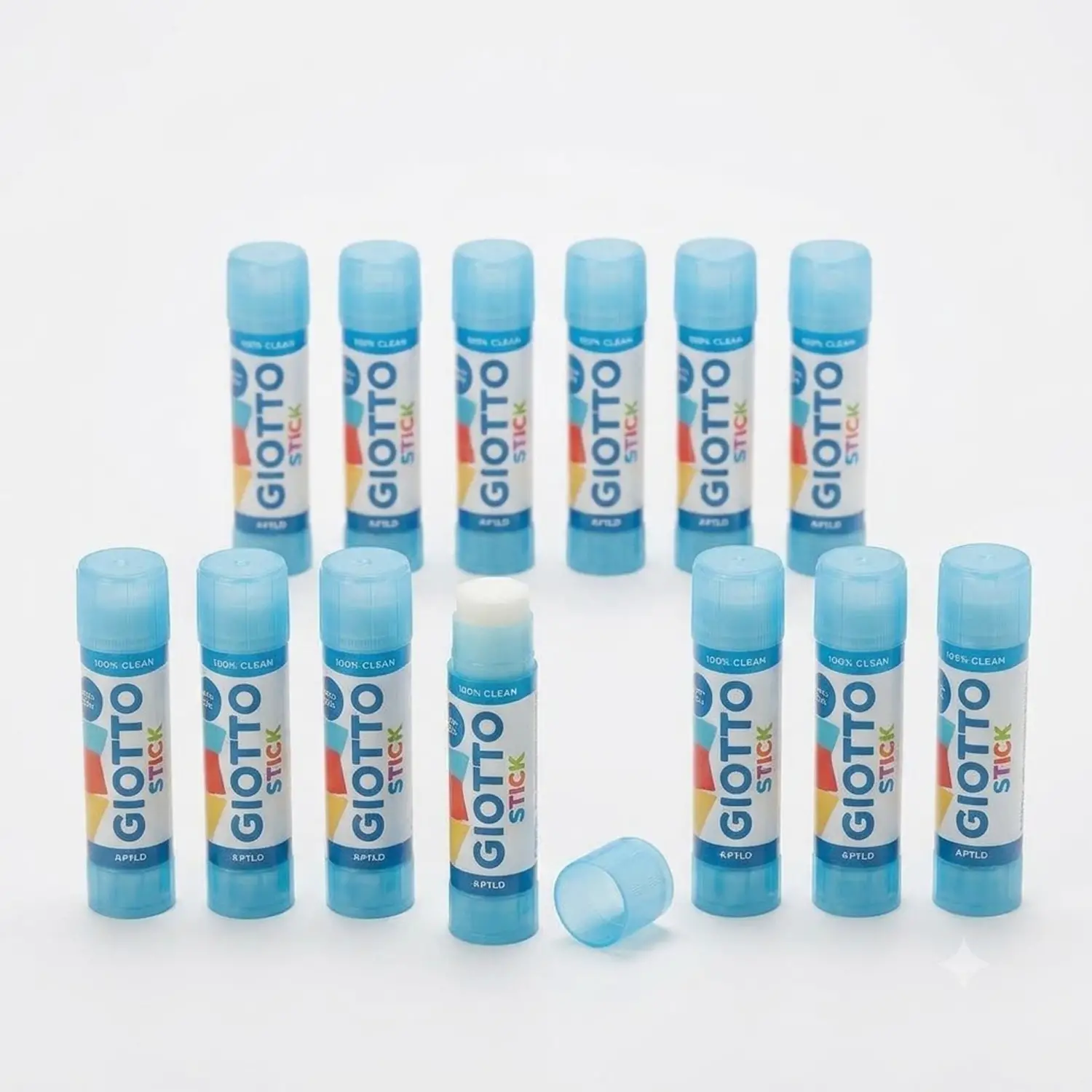 Colla Stick Giotto per la Scuola, Confezione 12 Stick da 40 gr. - Nastri adesivi e colle