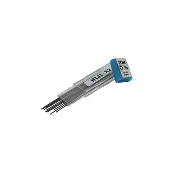 Mine Niji 0,5 mm – Confezione da 12 Pezzi, Gradazione H - Matite Temperini Gomme
