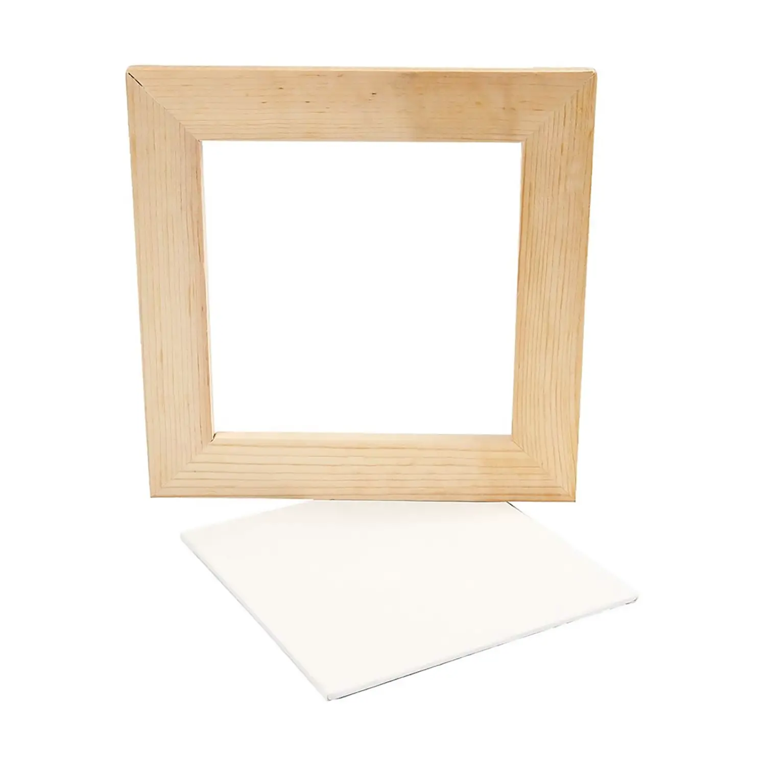 Mini Tela Con Cornice – 15 x 15 cm in Legno di Pino - Soggetti in legno
