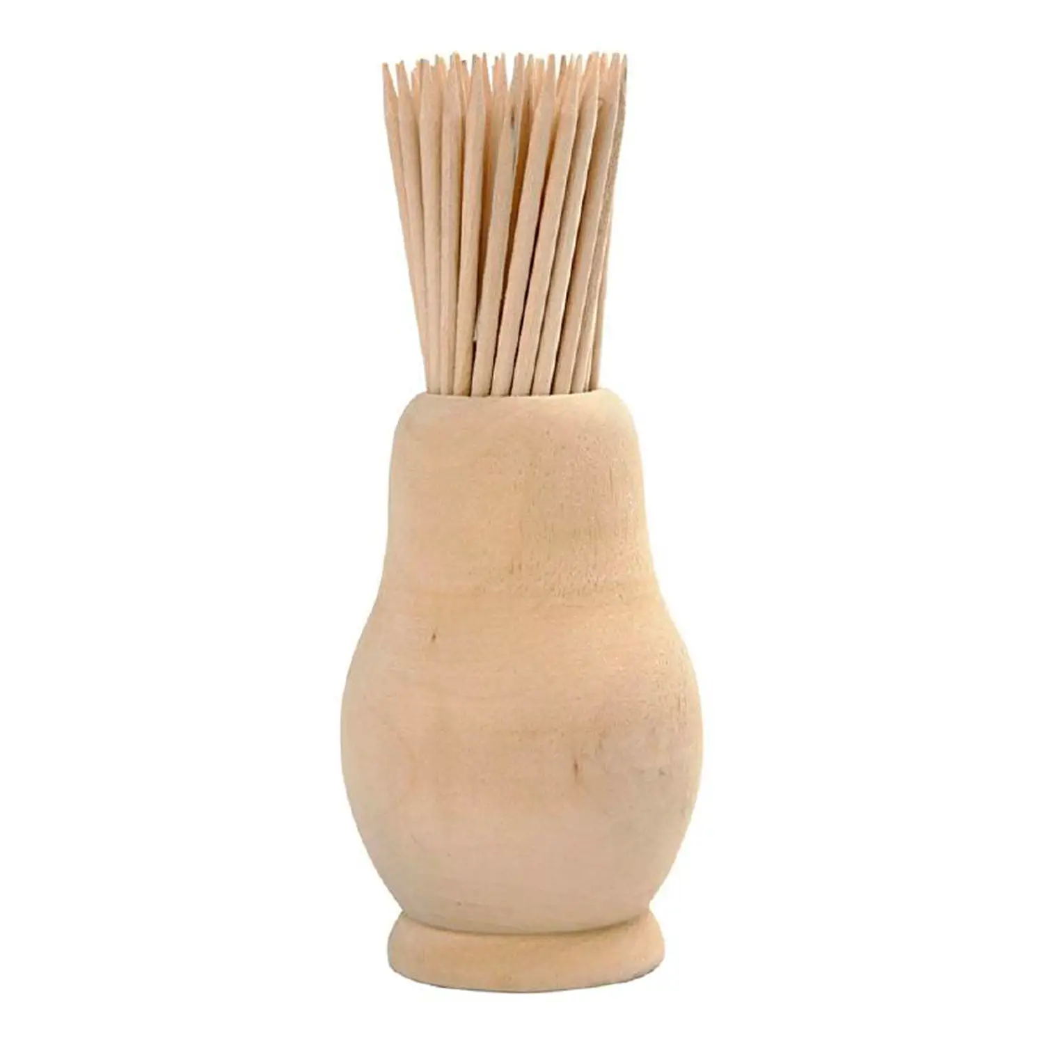 Porta Stuzzicadenti in Legno da Decorare – 10 cm - Soggetti in legno
