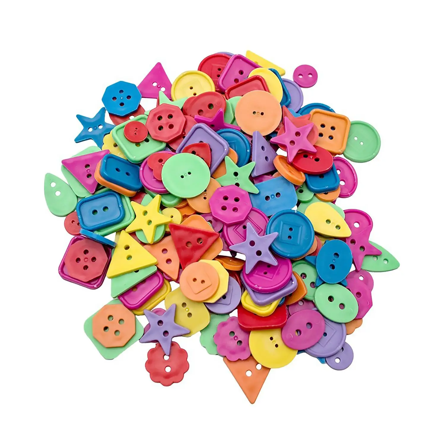 Bottoni Multiforme in Plastica – 450 gr - Applicazioni e decori