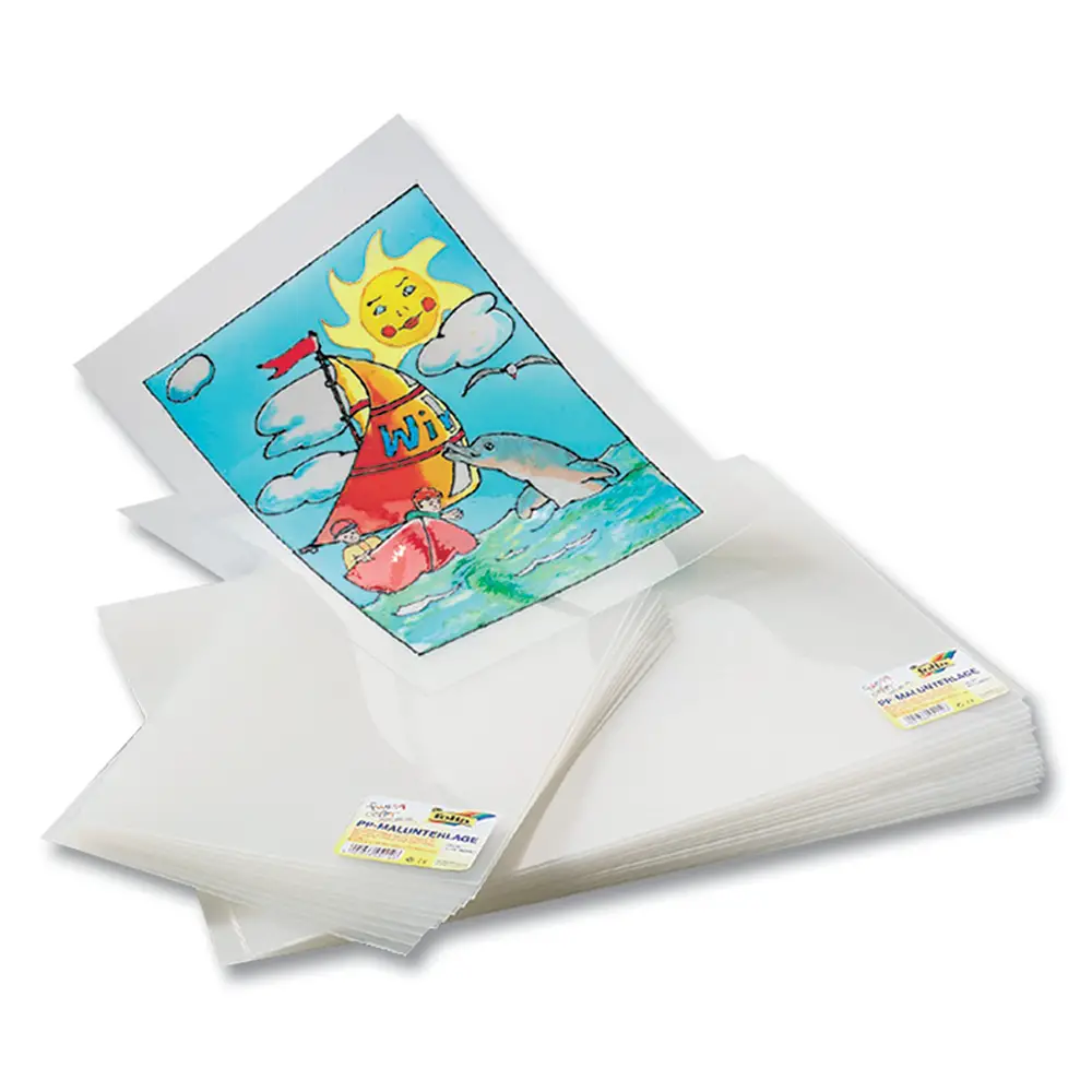 Acetato Trasparente per Colori Attacca e Stacca - 10 Foglia A4 - Cellulosa Plastica Polistirolo