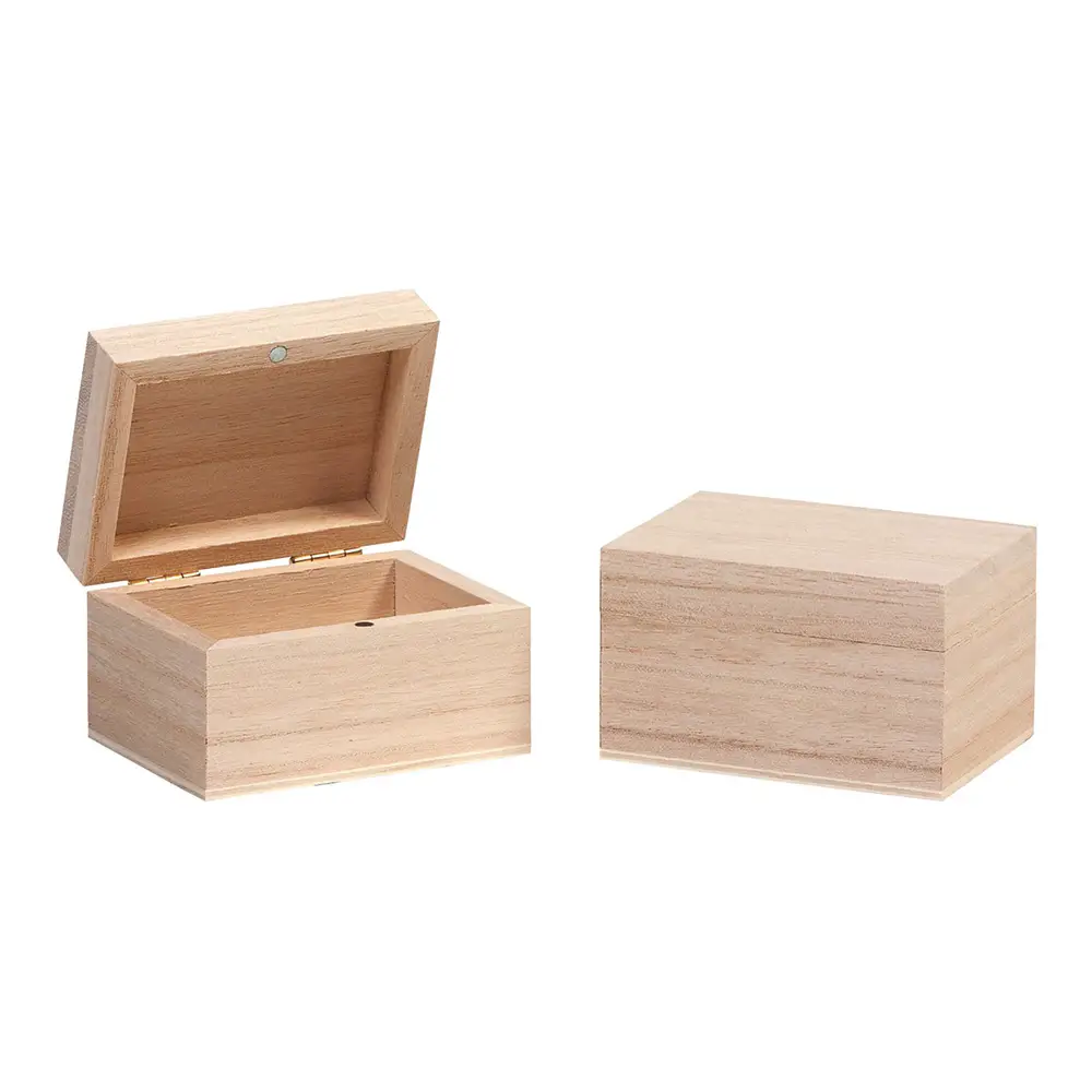 Scatolina in Legno con Chiusura Magnetica – 7,5x5,5x4,5 cm - Soggetti in legno