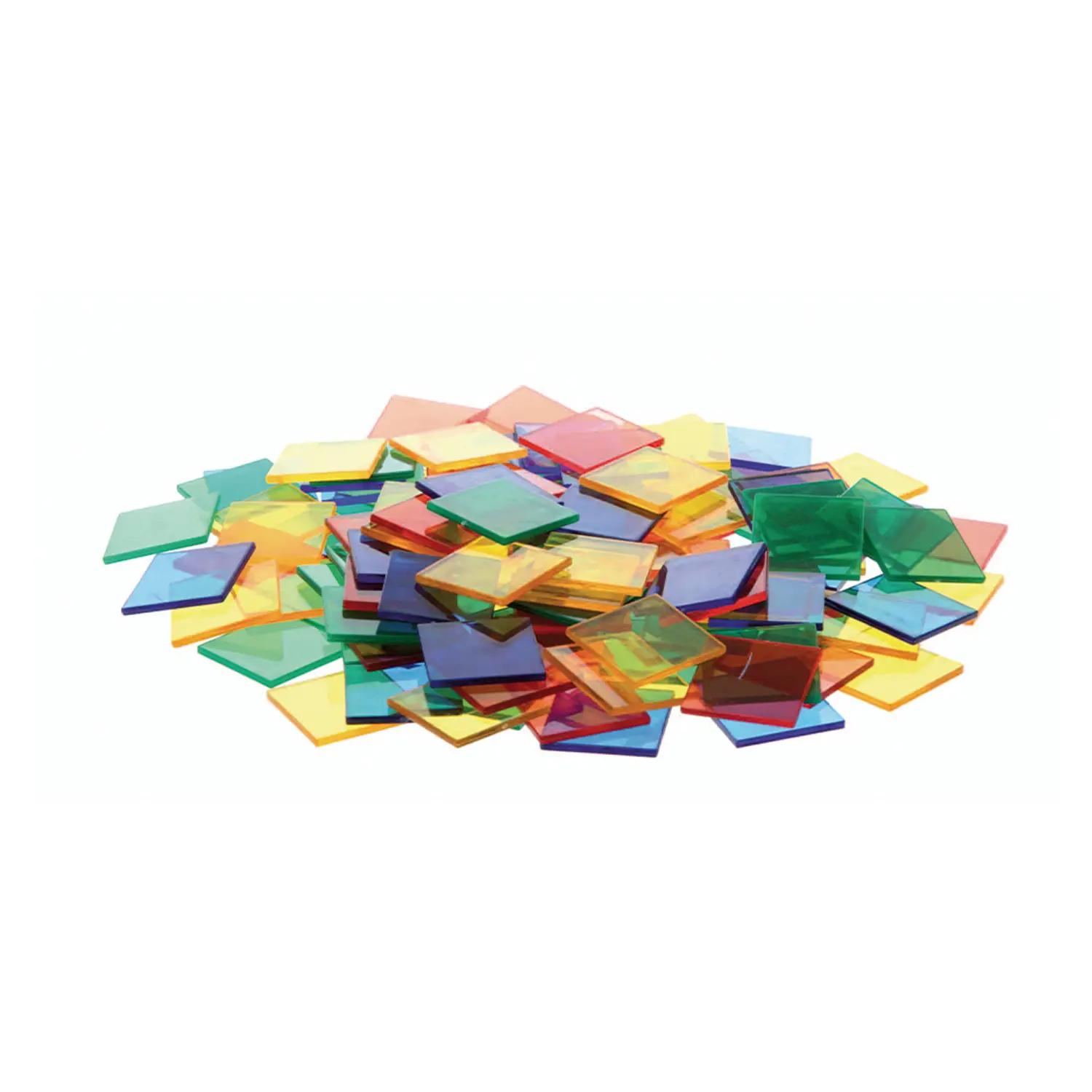 Tasselli Colorati Traslucenti cm 2x2 – 250 Pezzi - Classificazione e matematica
