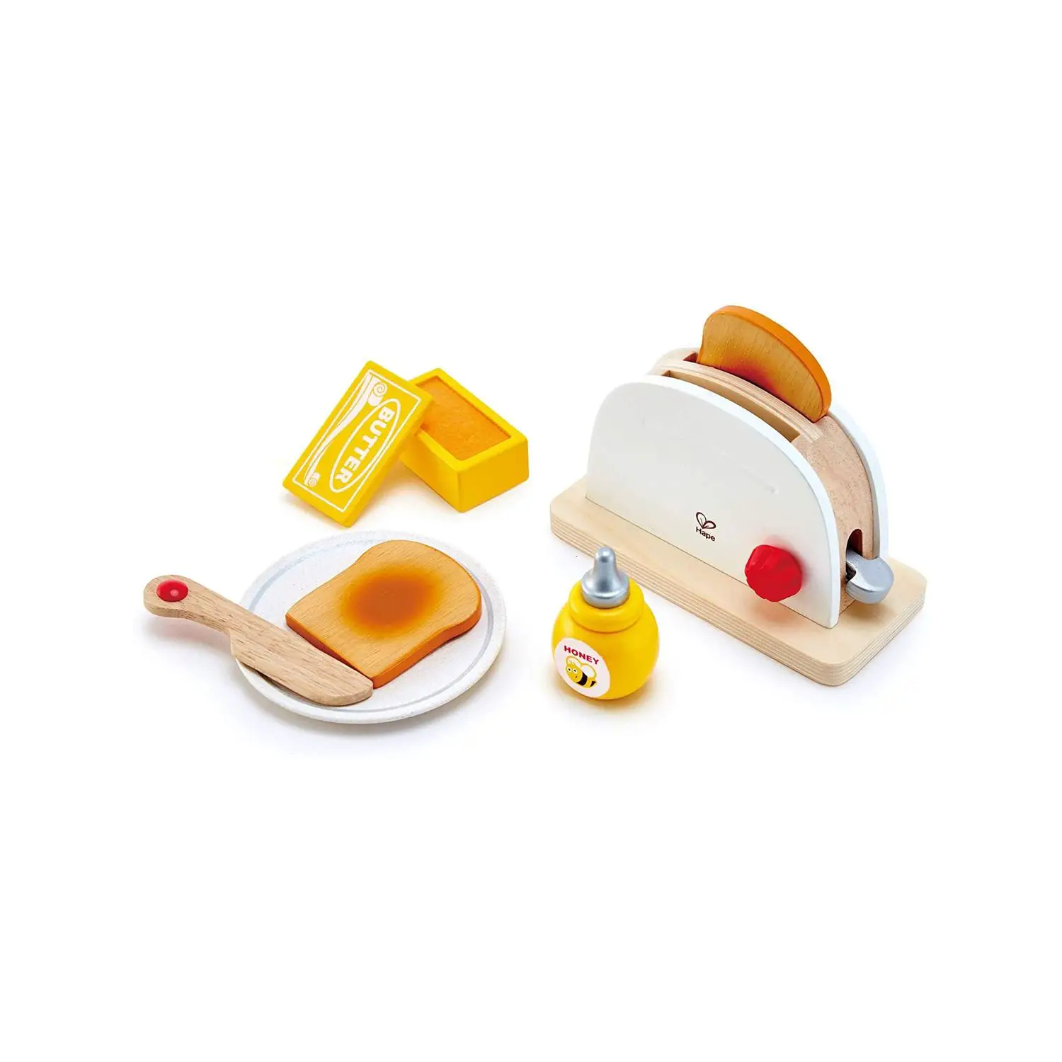 Set Tostapane in Legno con Accessori - Cucine e gioco simbolico
