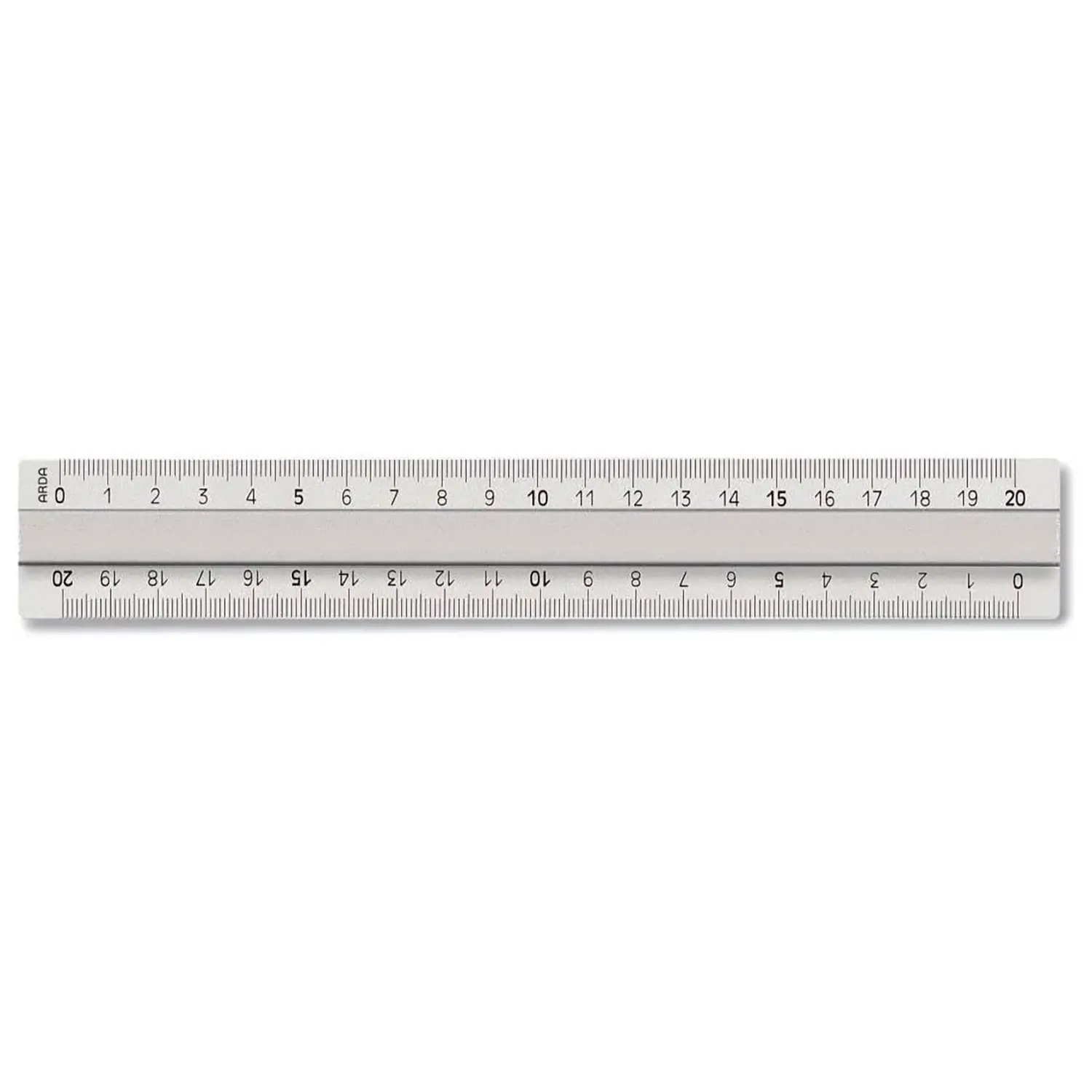 Doppio Decimetro Alluminio Profil – 20 cm - Disegno tecnico