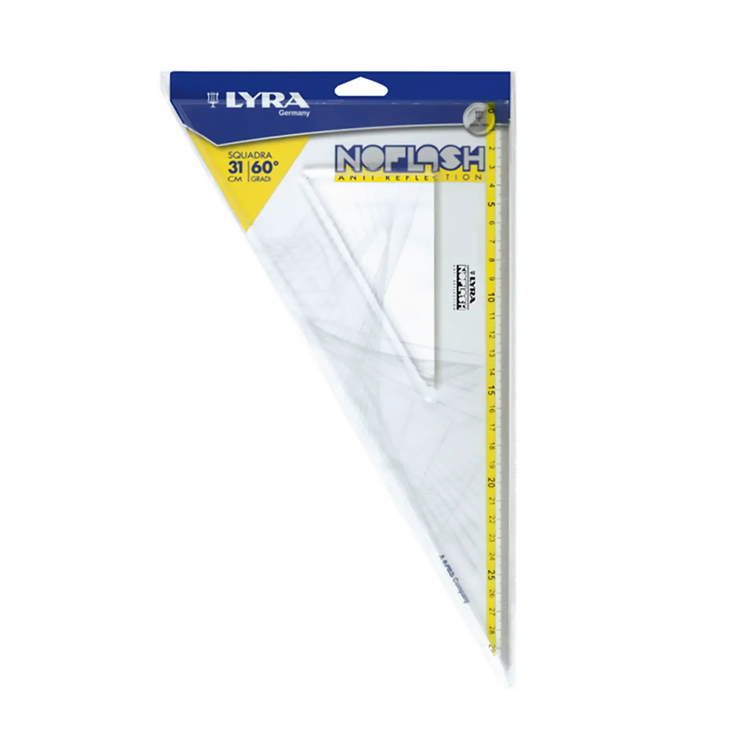 Squadra 60° Noflash – 31 cm - Disegno tecnico