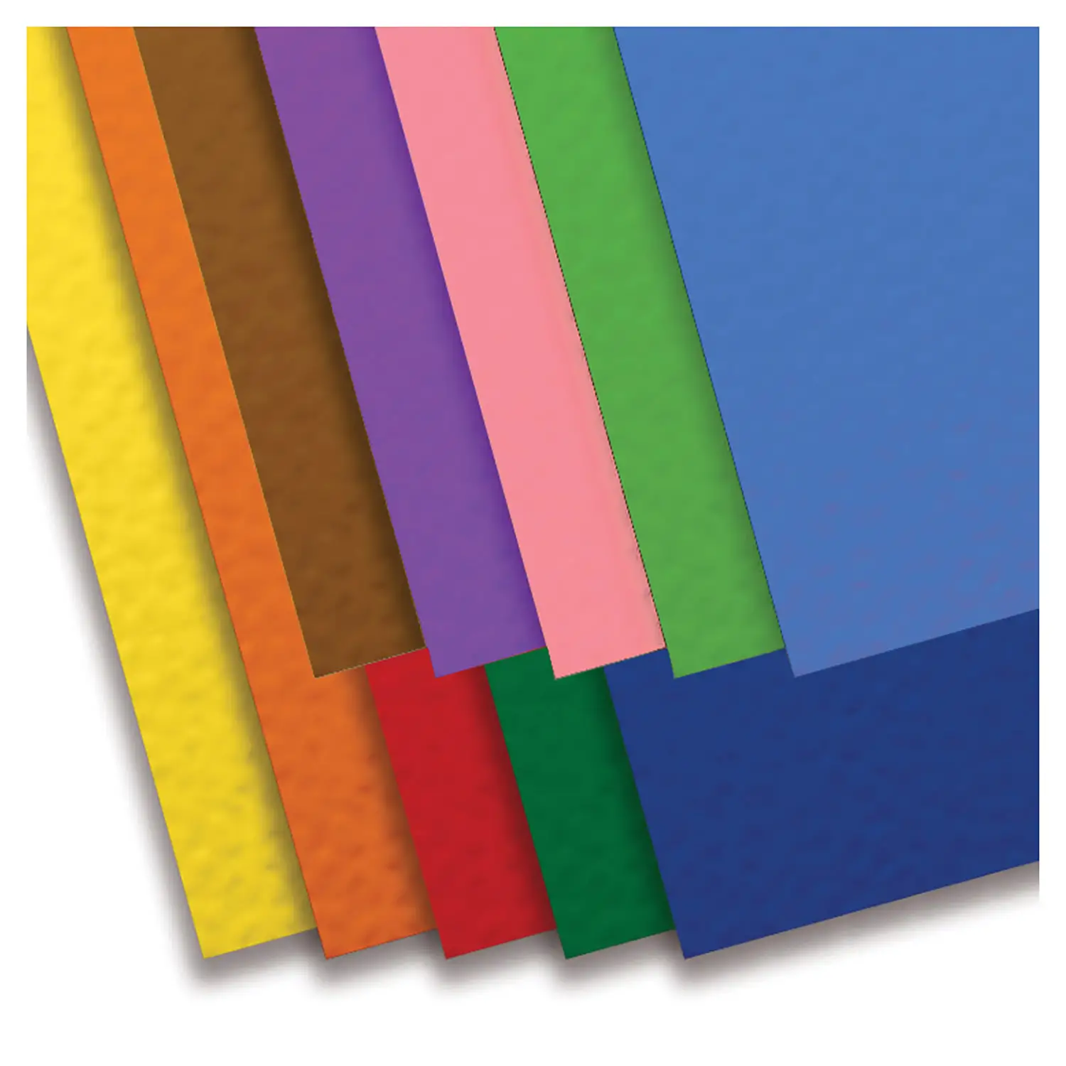 Cartoncino Liscio Colorato Giodikrea 120 gr – 50x70 cm – 30 Fogli – 10 Colori - Carta e cartoncino