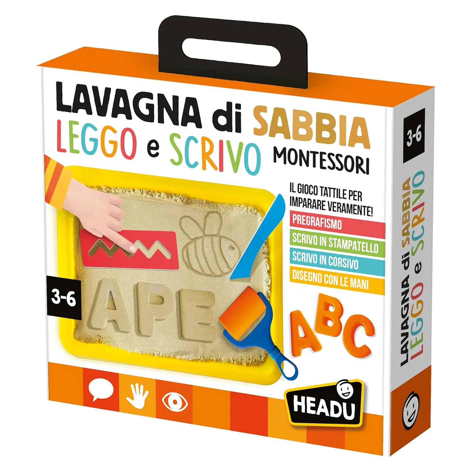 Lavagna di Sabbia Leggo e Scrivo Montessori - Associazioni e tombole