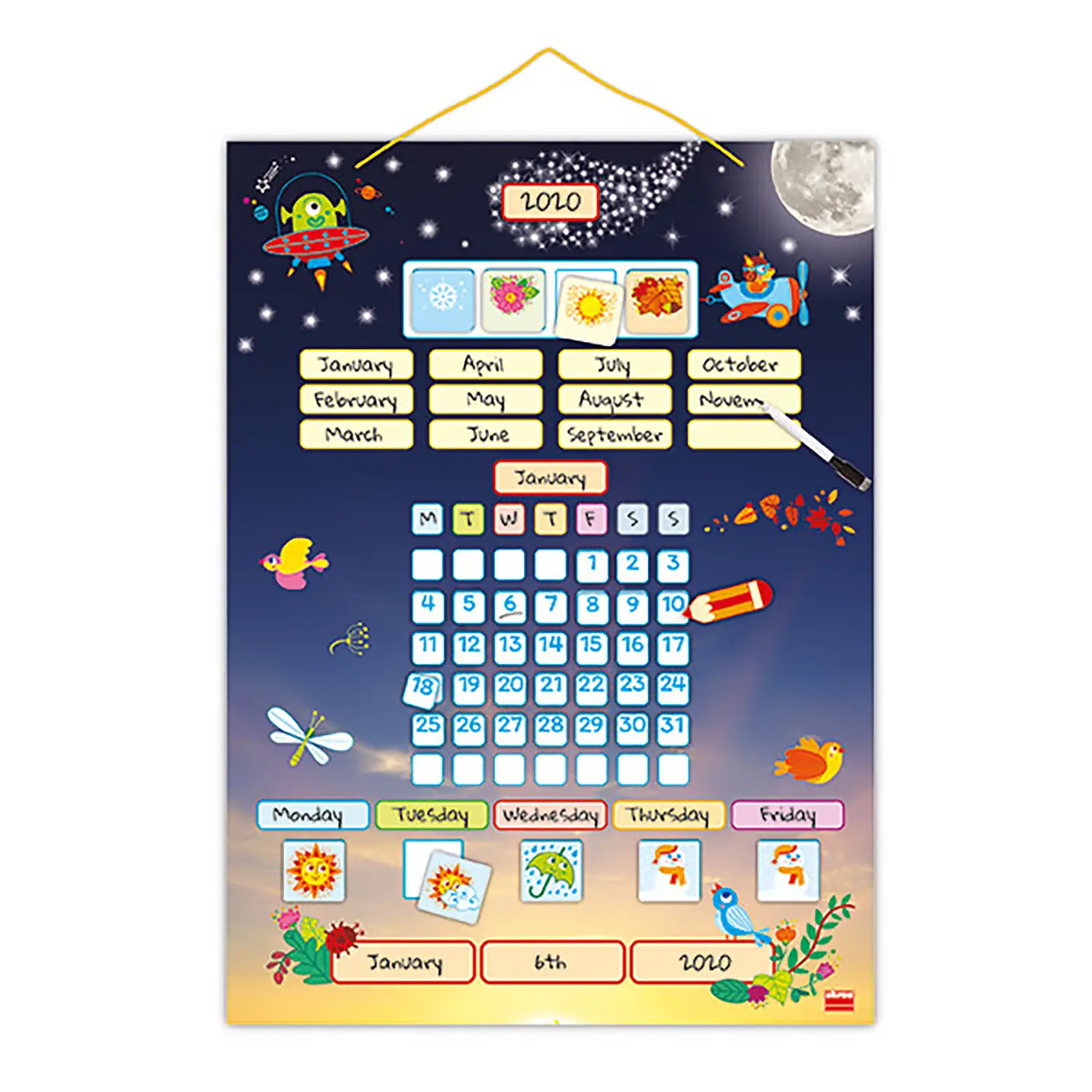 Calendario di Classe Magnetico Universale - II tempo e le stagioni