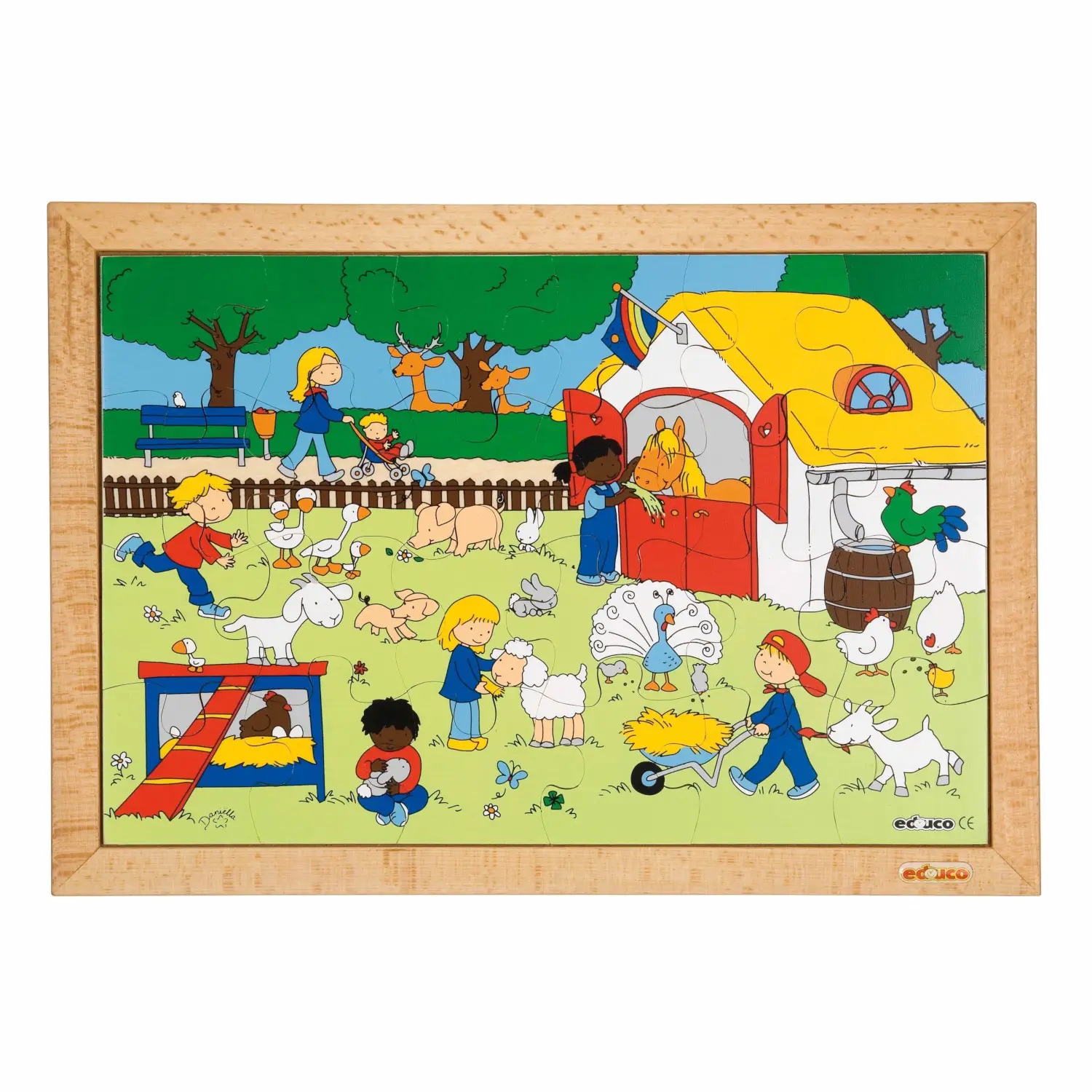 Puzzle Tempo Libero Bambini Fattoria - Incastri e puzzle in legno