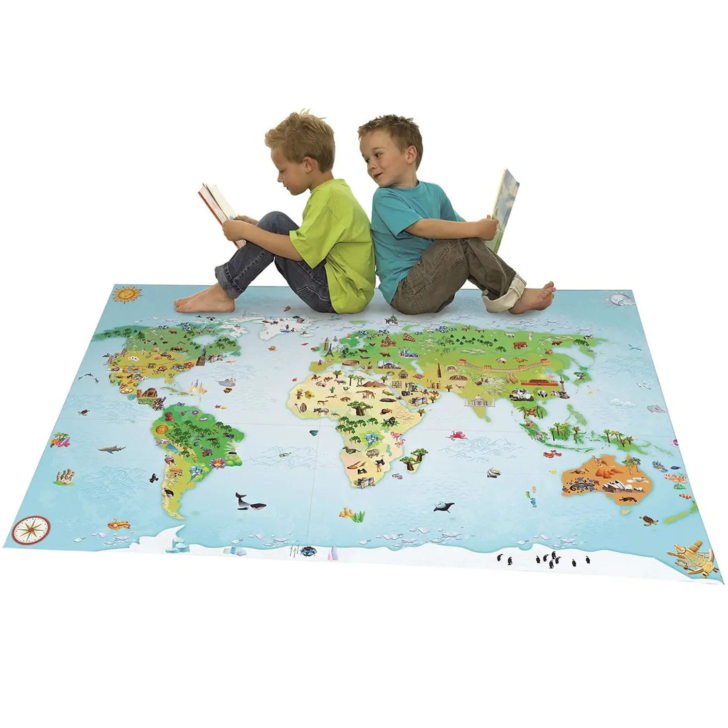 Tappeto del Mondo - Cm 140x200 - Tappeti per il gioco