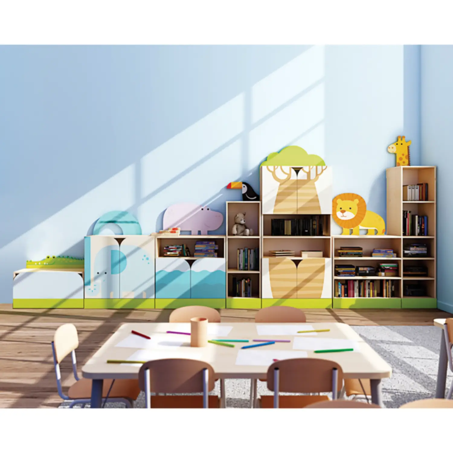 Arredo Completo Giungla Set 1: Soluzione Innovativa per la Scuola dell'Infanzia - Arredo Nido e Infanzia