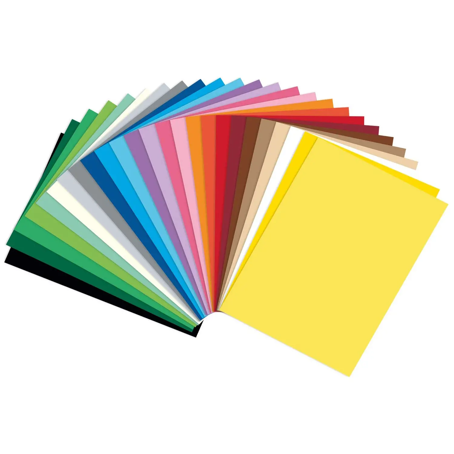 Cartoncino Colorato 130 gr/mq – 25 Colori Assortiti – Formato 50x70 cm – Set 25 Fogli - Carta e cartoncino