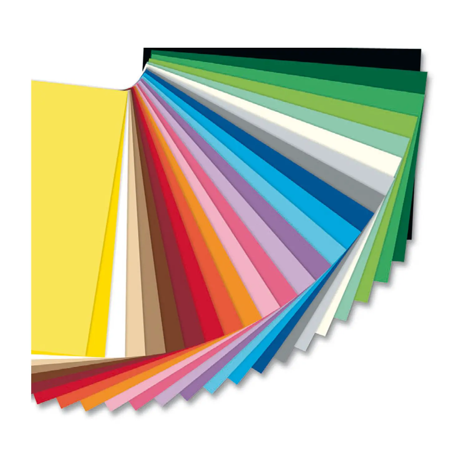 Cartoncino Colorato 220 gr/mq – 25 Colori Assortiti – Formato 35x50 cm – Set 25 Fogli - Carta e cartoncino