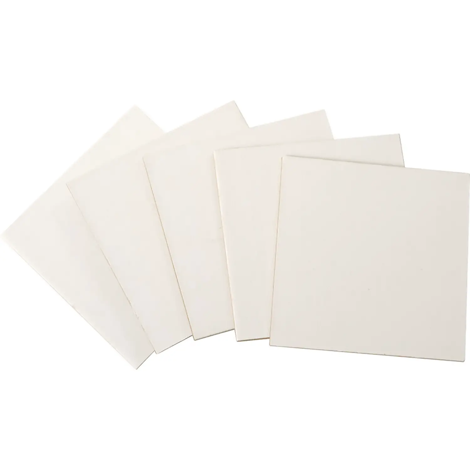 Cartone Telato Bianco 10x10 cm – Confezione da 5 Pezzi | Supporto per Pittura - Carta e cartoncino