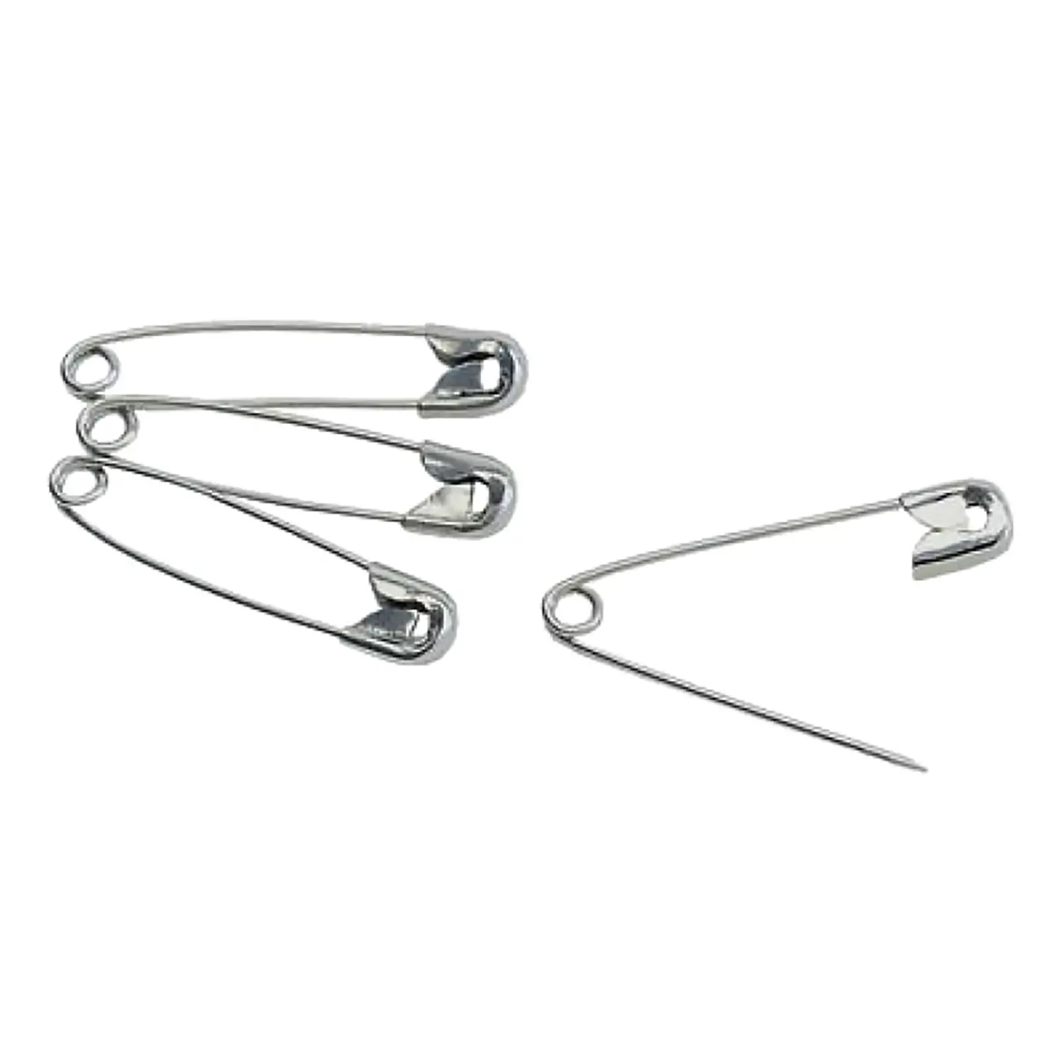 Spille da Balia di Sicurezza 24 mm – Confezione 80 Pezzi in Acciaio Cromato - Accessori ufficio