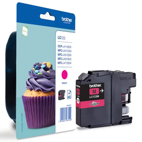 BROTHER INK JET MAGENTA LC123M - Consumabili
