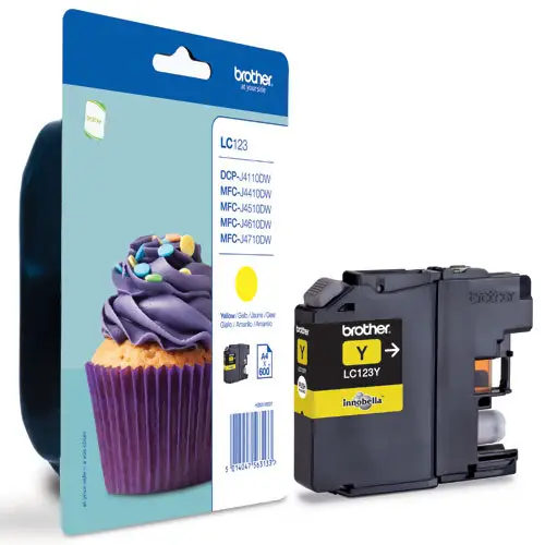 BROTHER INK JET GIALLO LC123Y - Consumabili