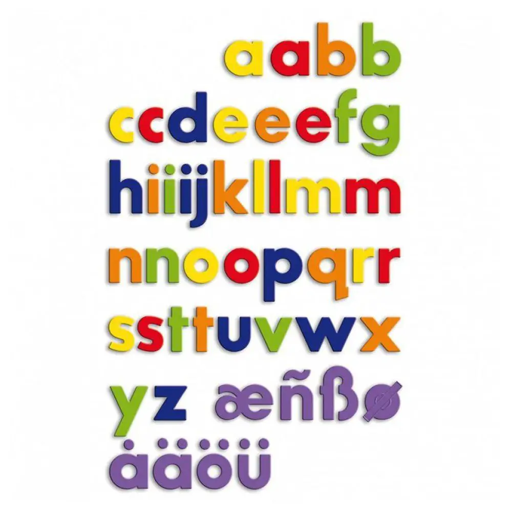 Lettere Minuscole Magnetiche – Set Educativo da 288 Pezzi Multicolore - Pregrafismo
