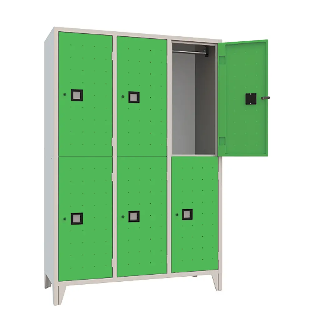 Armadio Casellario Quadro 6 Posti Ante Verde - Conforme CAM - Arredo archivio