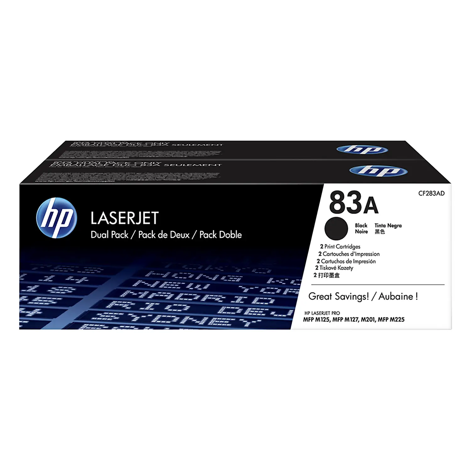 CONFEZIONE DI 2 TONER HP 83A NERO - Consumabili