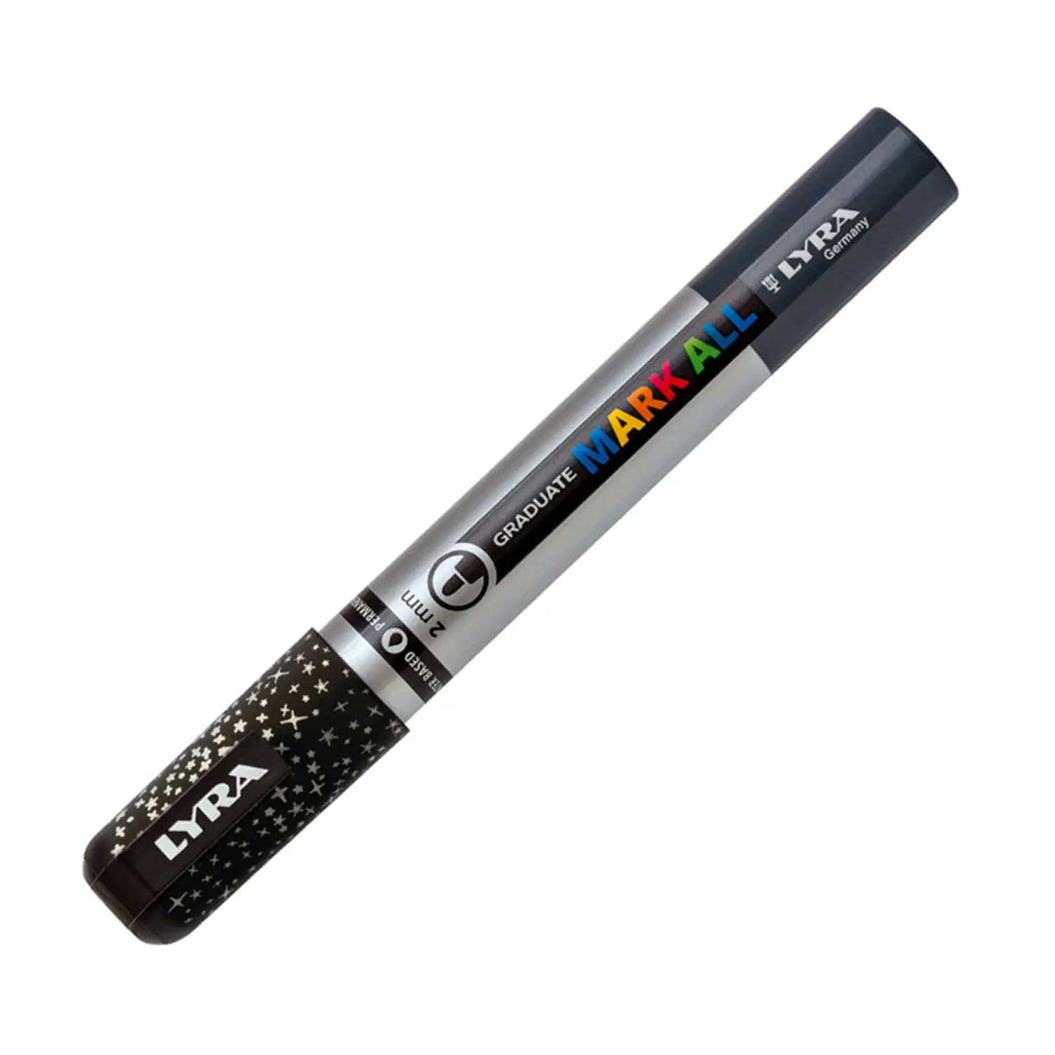 Pennarello Lyra Graduate Mark-All Glitter – Punta 2 mm | Marcatore Trasparente Glitter - Pennarelli