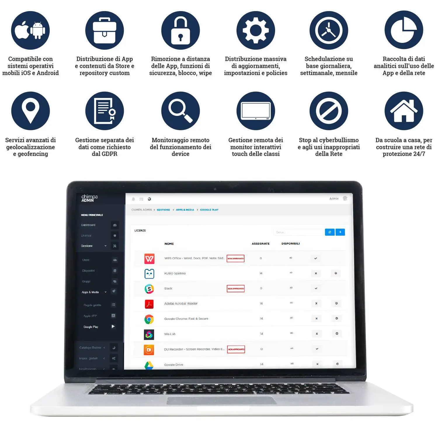 CHIMPA SOFTWARE LICENZA SCHOOL 24 PREMIUM PERPETUA - Software didattici