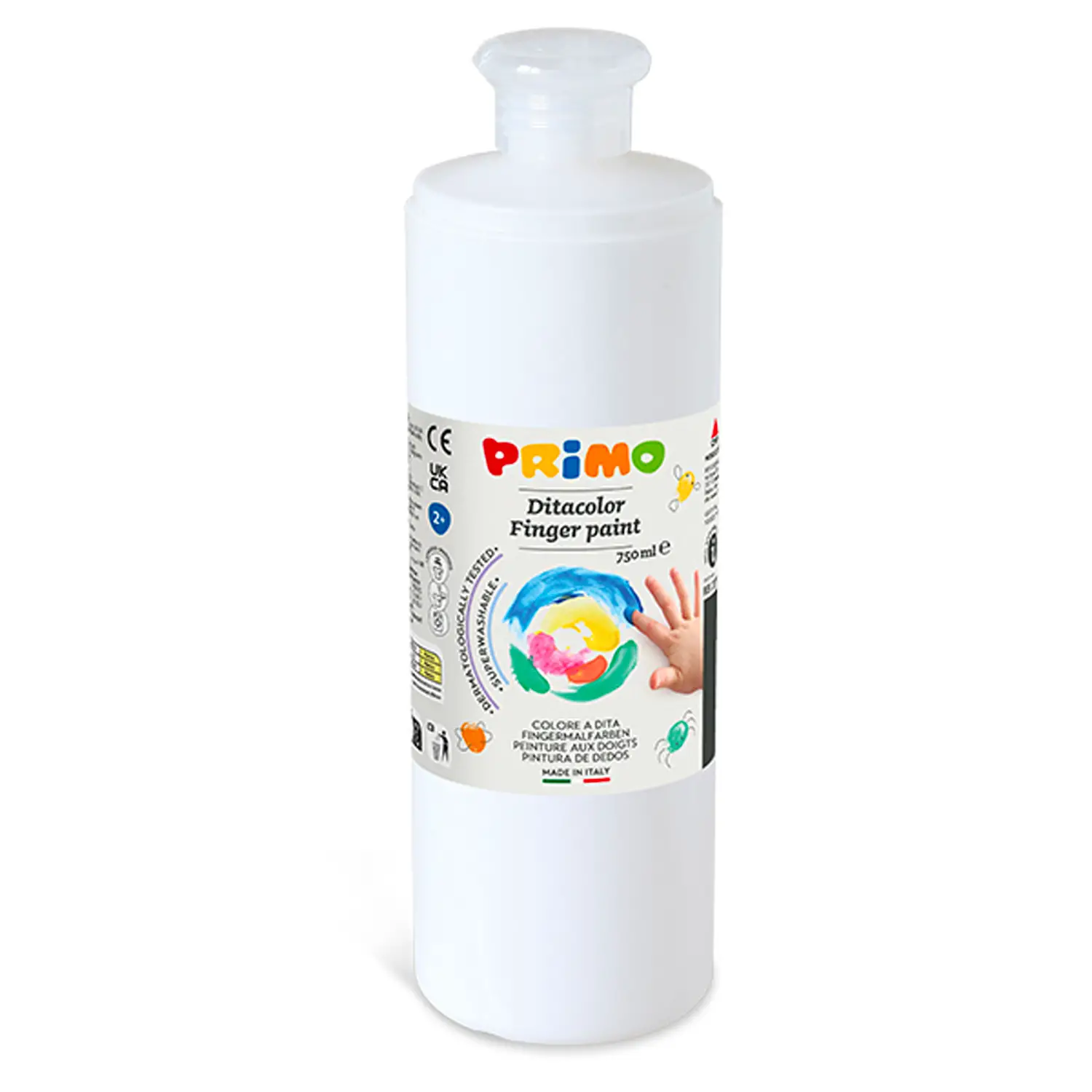 Colori a Dita Primo ml. 750 Bianco - Tempere