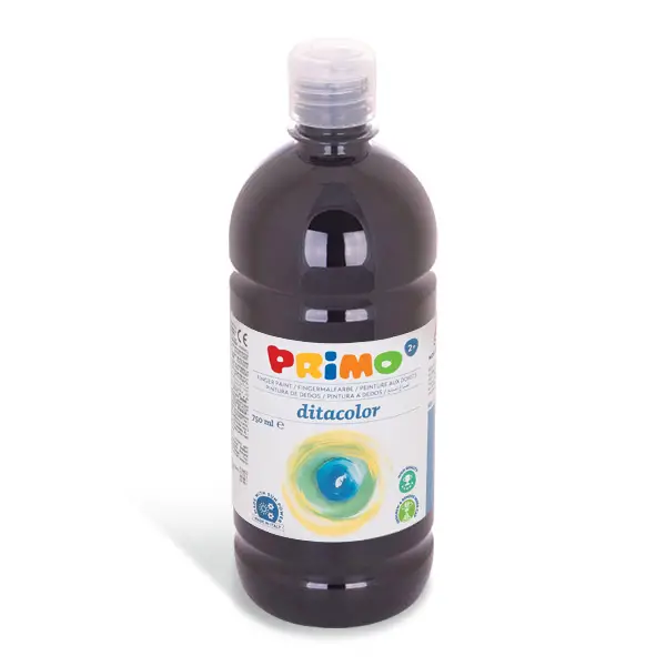 Colori a Dita Primo ml. 750 Nero - Tempere