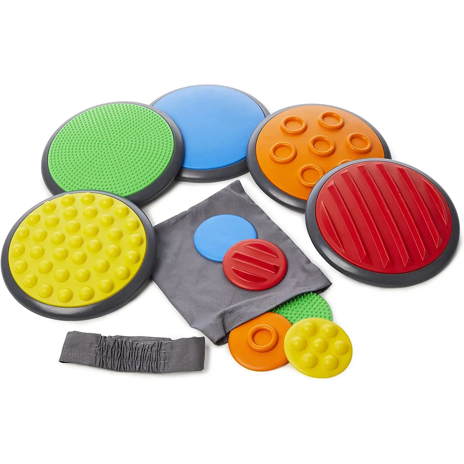 Dischi Tattili 27cm. 5 Pezzi - Sviluppo sensoriale