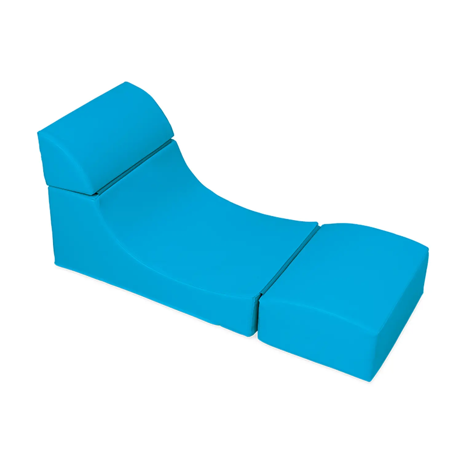 Chaise Longue Morbida Richiudibile Azzurro - Salottini e arredi morbidi