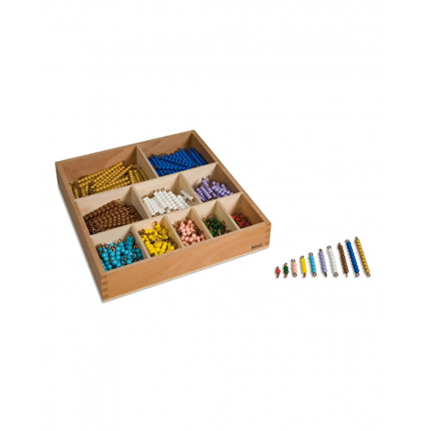 Set Bastoncini di Perle Montessori – Costruzione del Decanomio - leggere scrivere contare racco