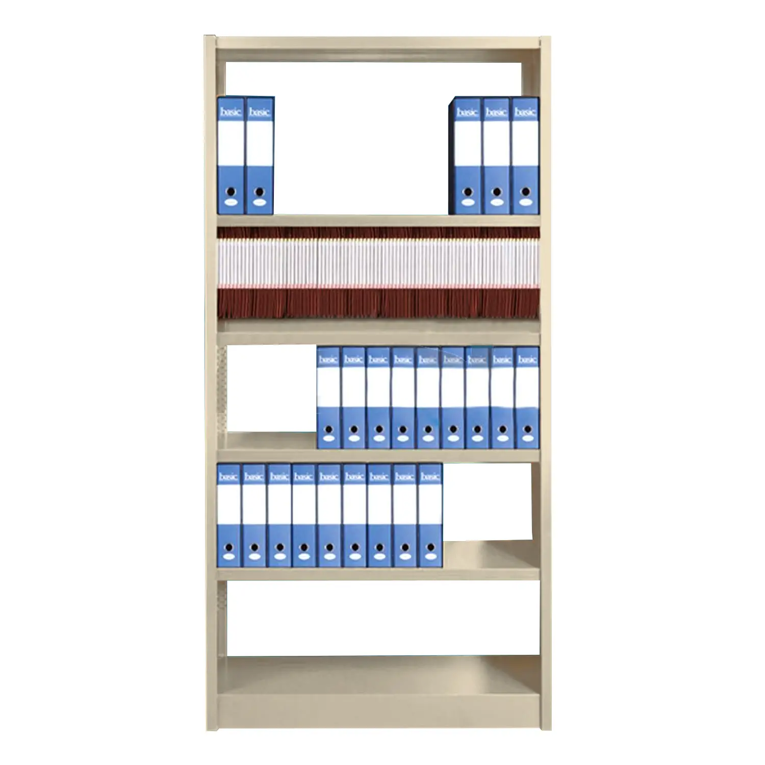 SCAFFALE MONOBLOCCO CM.100X39X200H - BEIGE - Arredo archivio